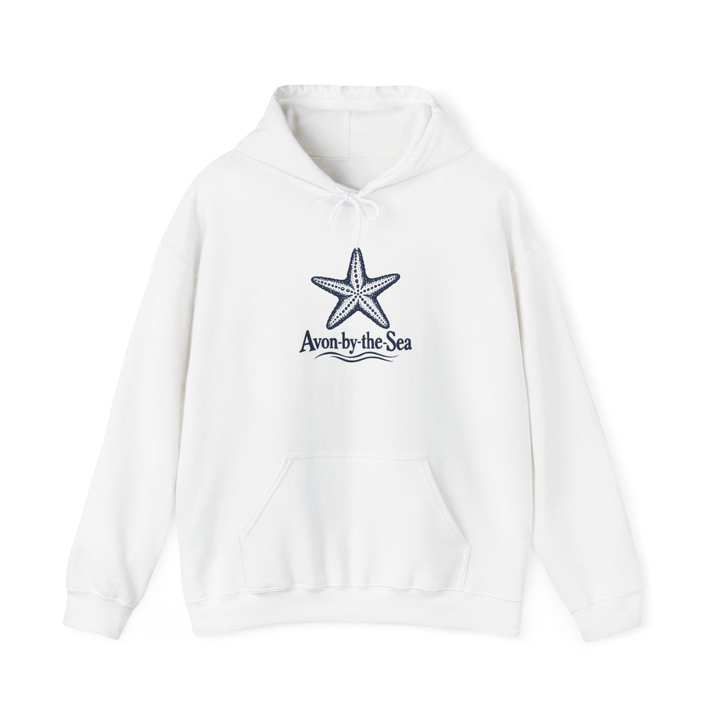 Starfish Avon-by-the-Sea Hoodie | Coastal Beach Logo Sweatshirt