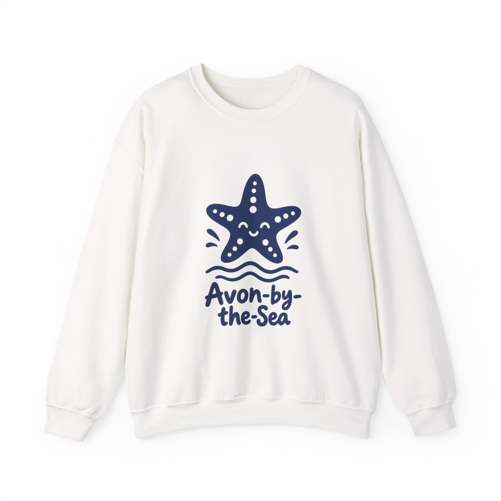 Avon-by-the-Sea Starfish Graphic Sweatshirt | Coastal Beach Town Crewneck