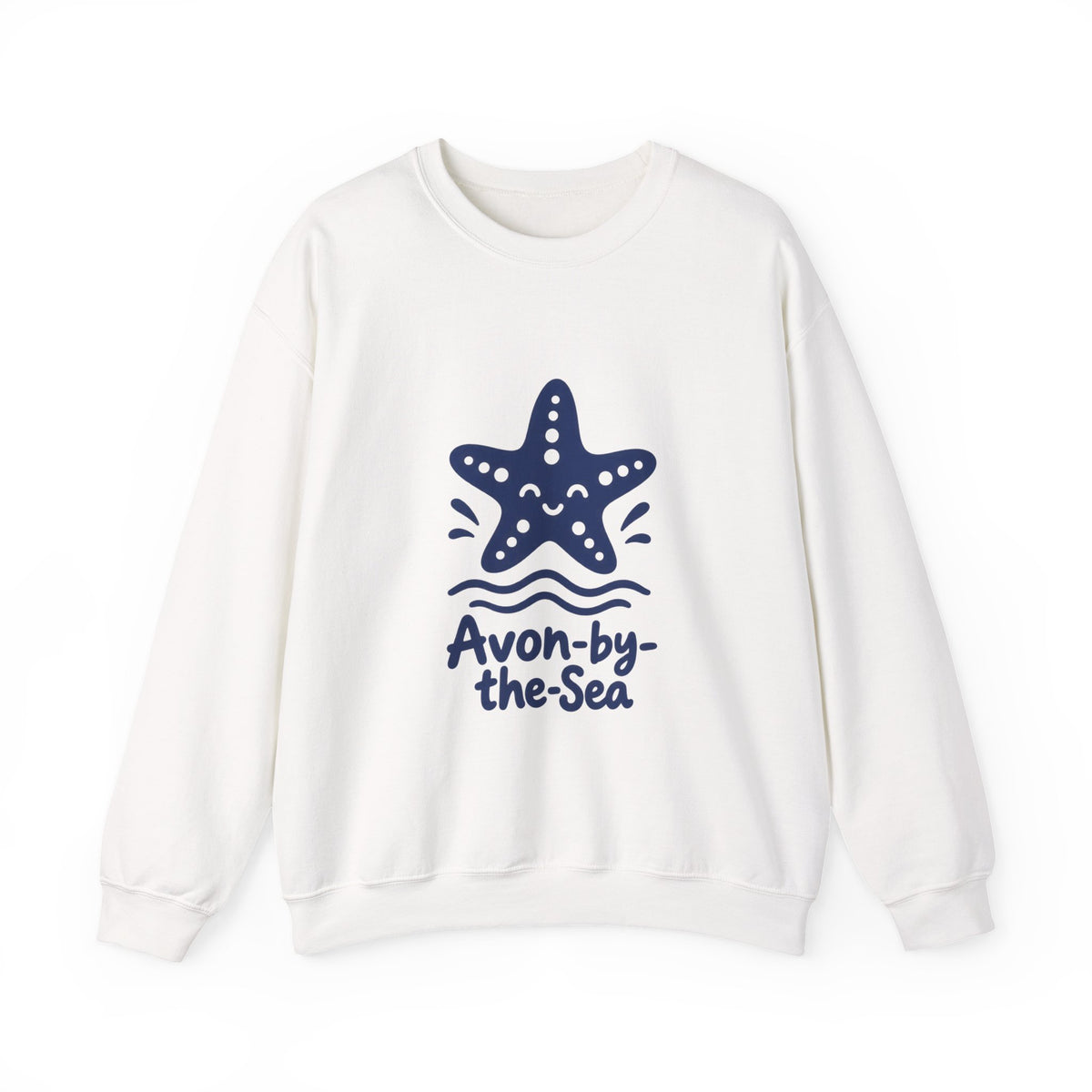 Avon-by-the-Sea Starfish Graphic Sweatshirt | Coastal Beach Town Crewneck