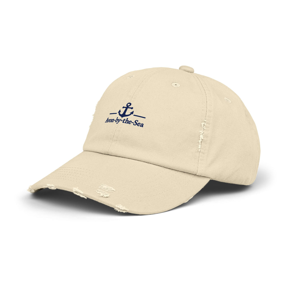 Anchor Logo Avon-by-the-Sea Cap | Distressed Beach Baseball Hat