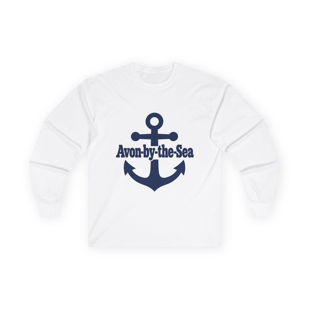 Avon-by-the-Sea Anchor Long Sleeve Tee | Nautical Beach Shirt
