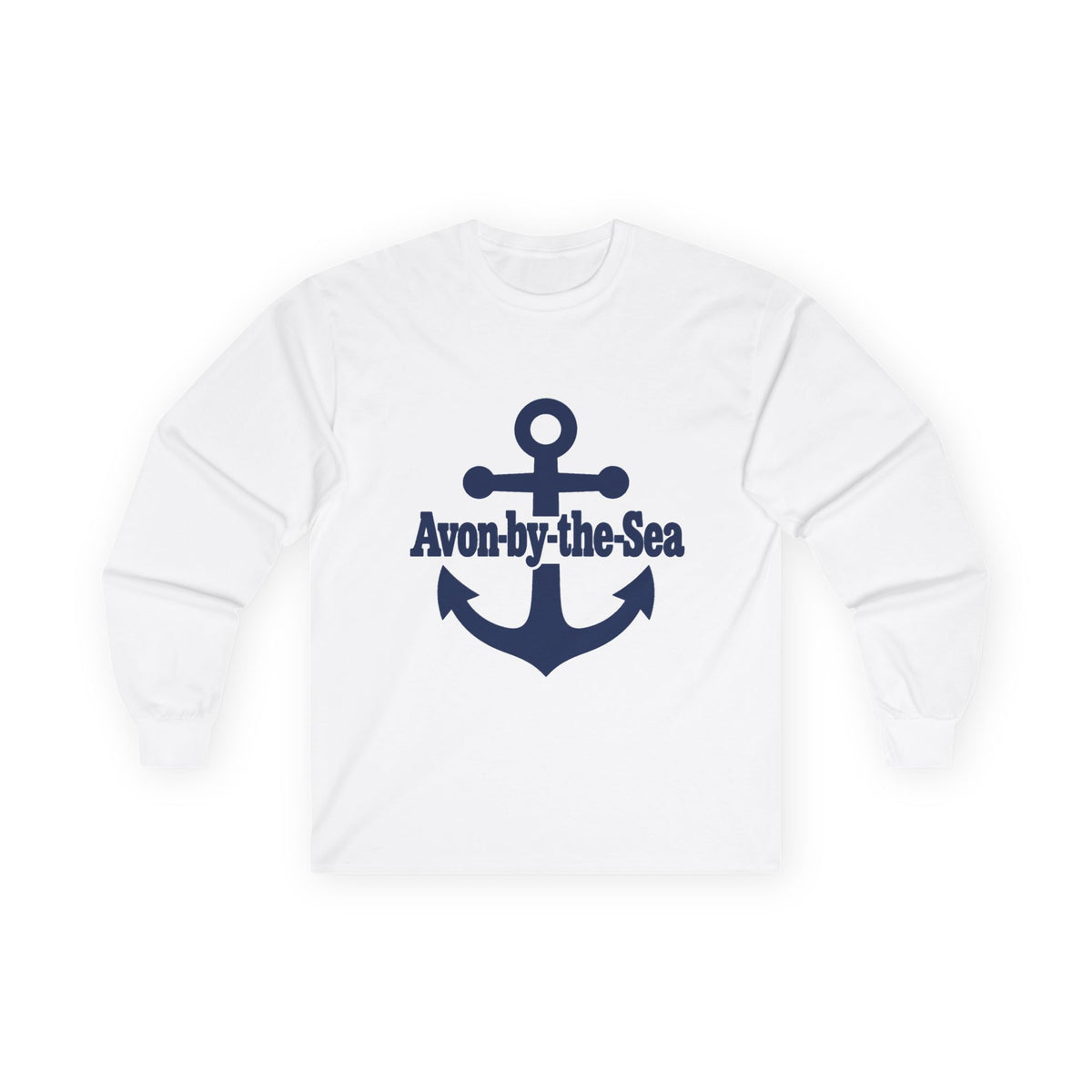 Avon-by-the-Sea Anchor Long Sleeve Tee | Nautical Beach Shirt