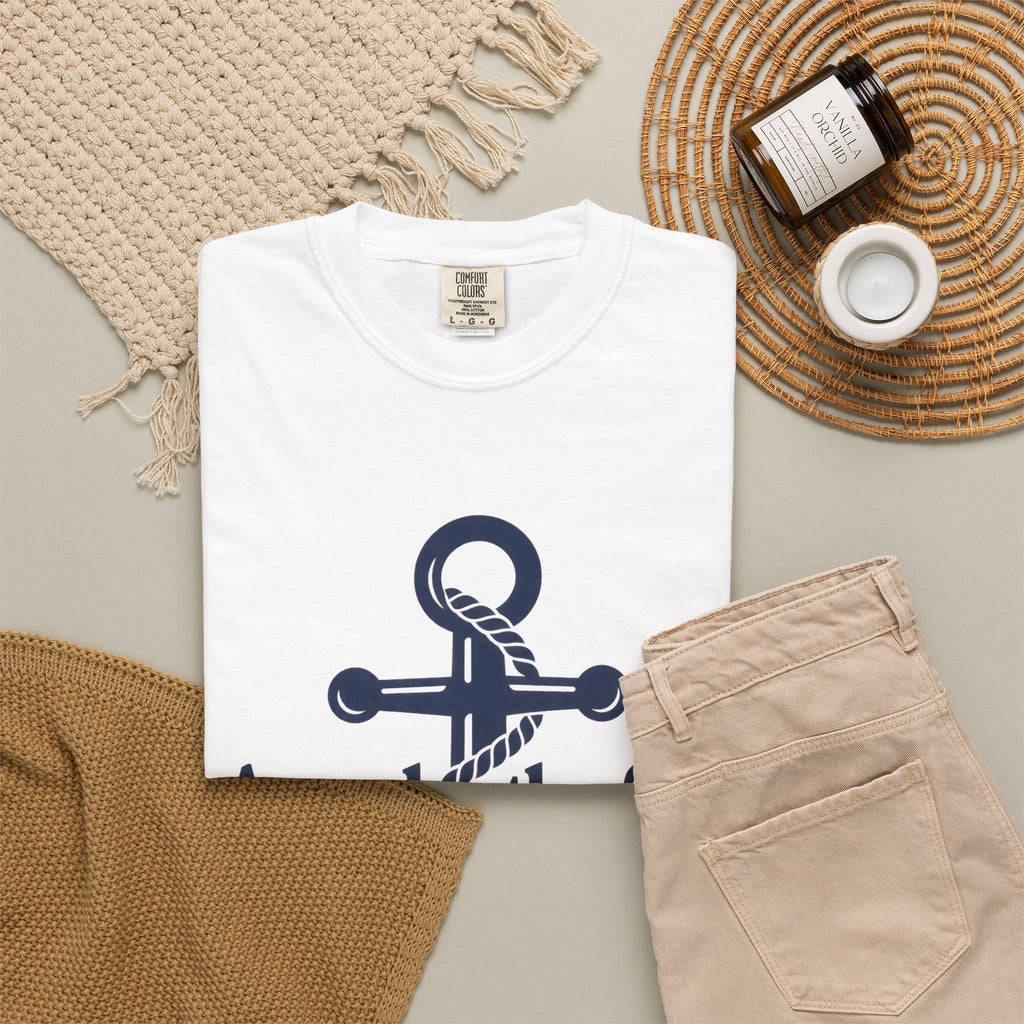 Copy of Navy Anchor Avon-by-the-Sea T-shirt | Nautical Beach Tee