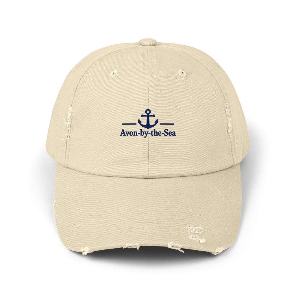 Anchor Logo Avon-by-the-Sea Cap | Distressed Beach Baseball Hat