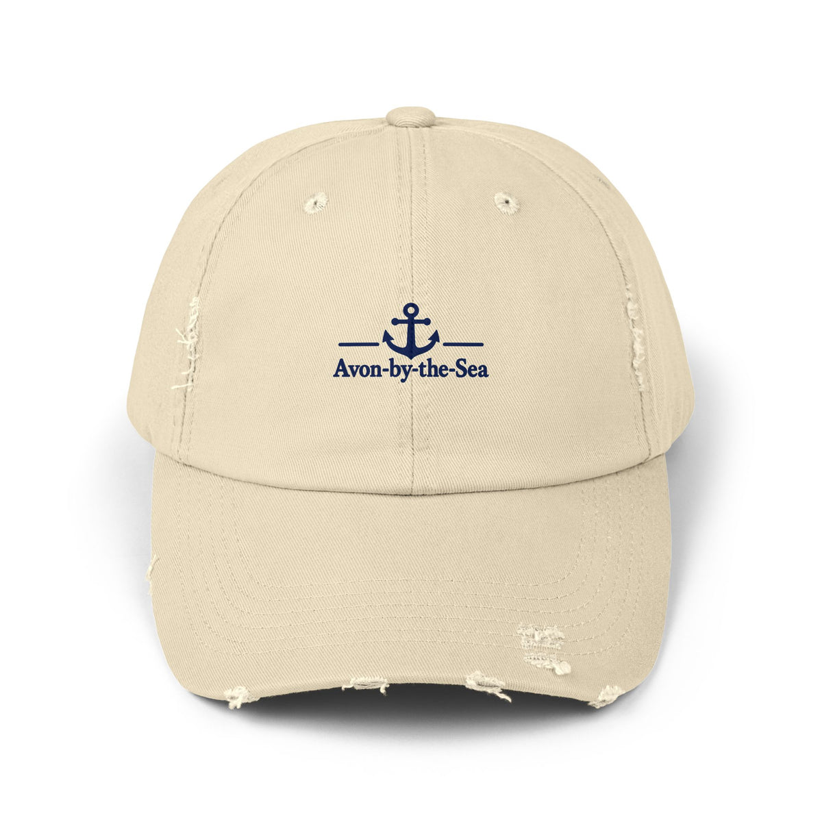 Anchor Logo Avon-by-the-Sea Cap | Distressed Beach Baseball Hat