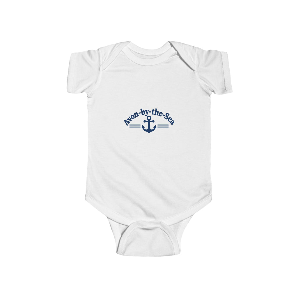 Anchor 'Mom-by-the-Sea' Infant Bodysuit | Nautical Baby Onesie