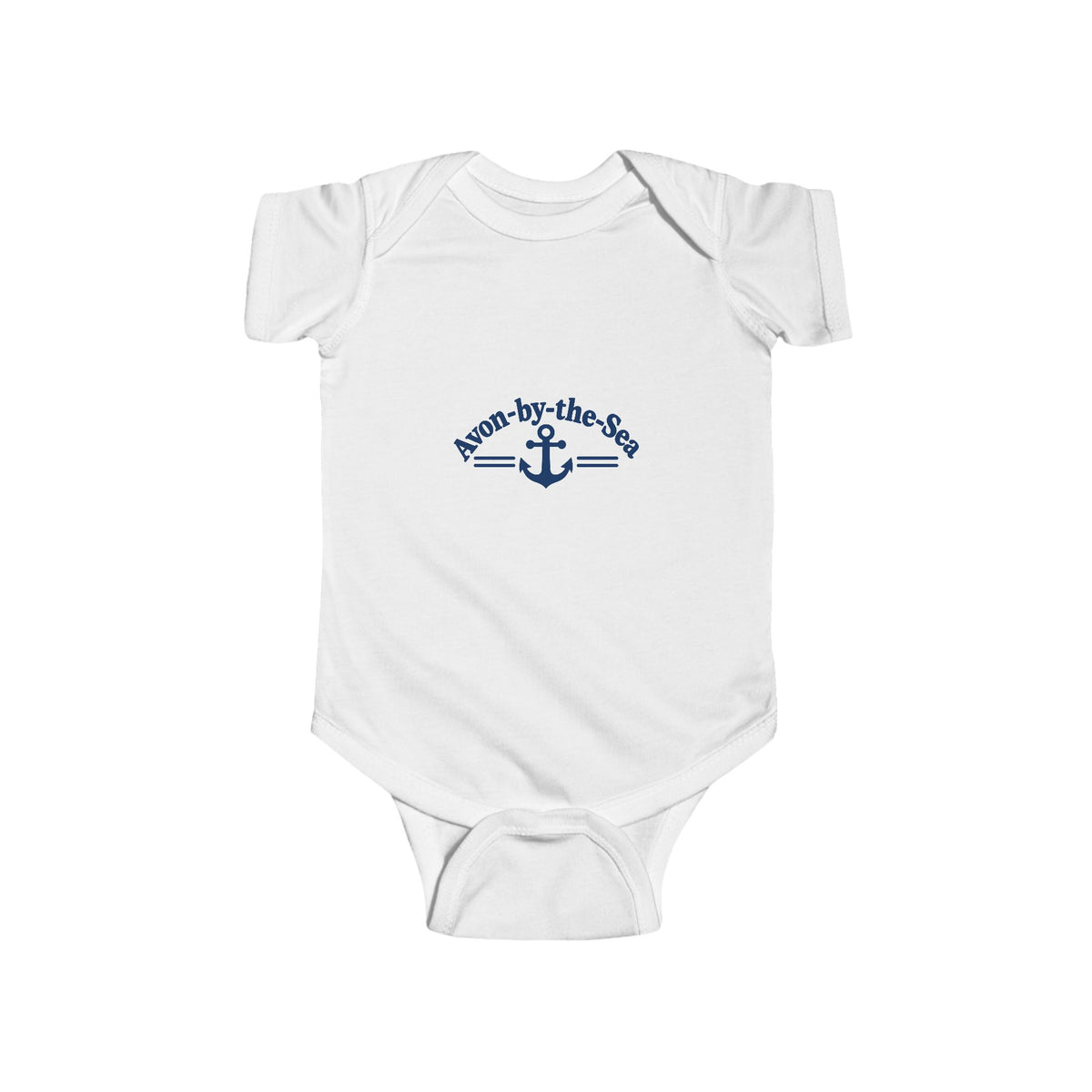 Anchor 'Mom-by-the-Sea' Infant Bodysuit | Nautical Baby Onesie