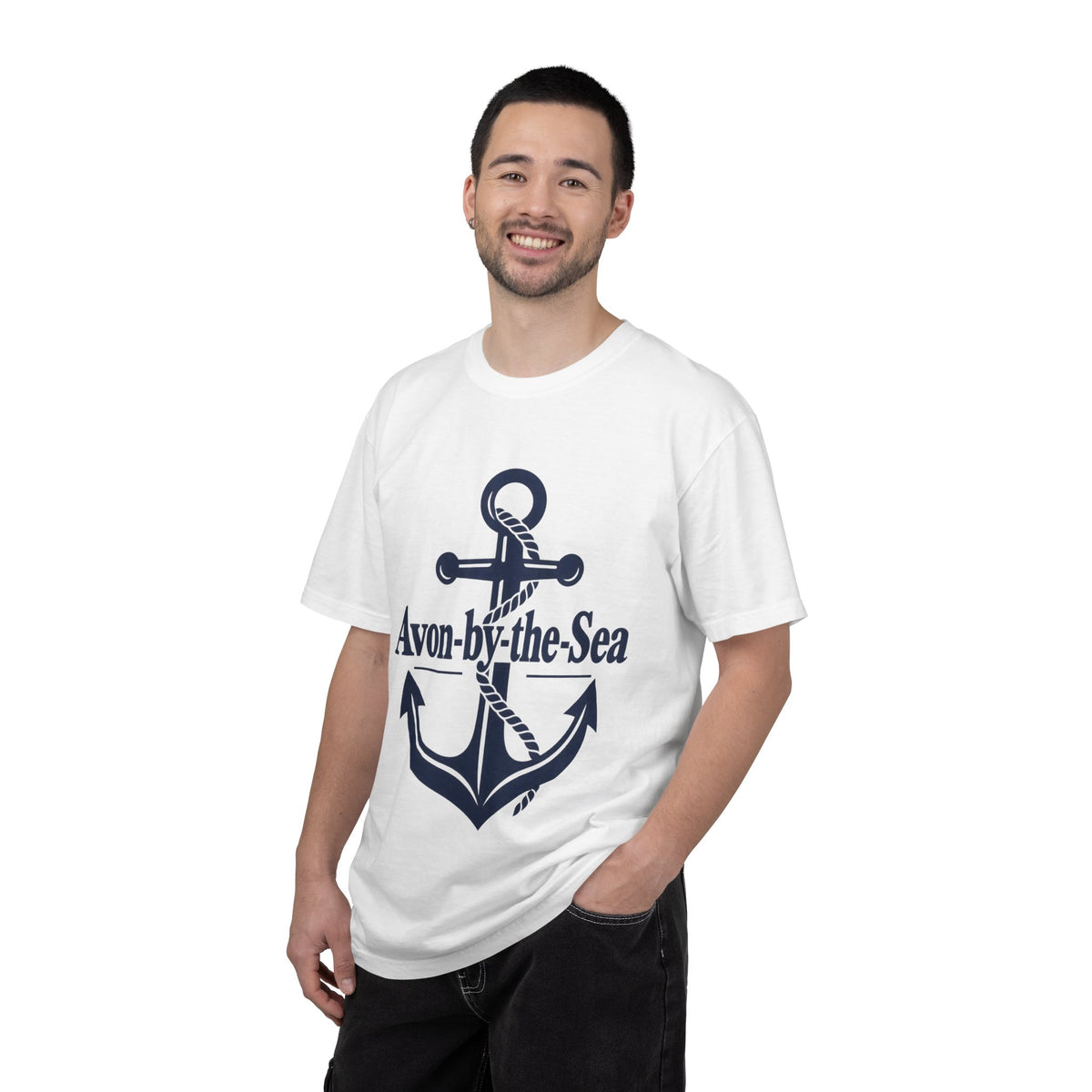 Copy of Navy Anchor Avon-by-the-Sea T-shirt | Nautical Beach Tee